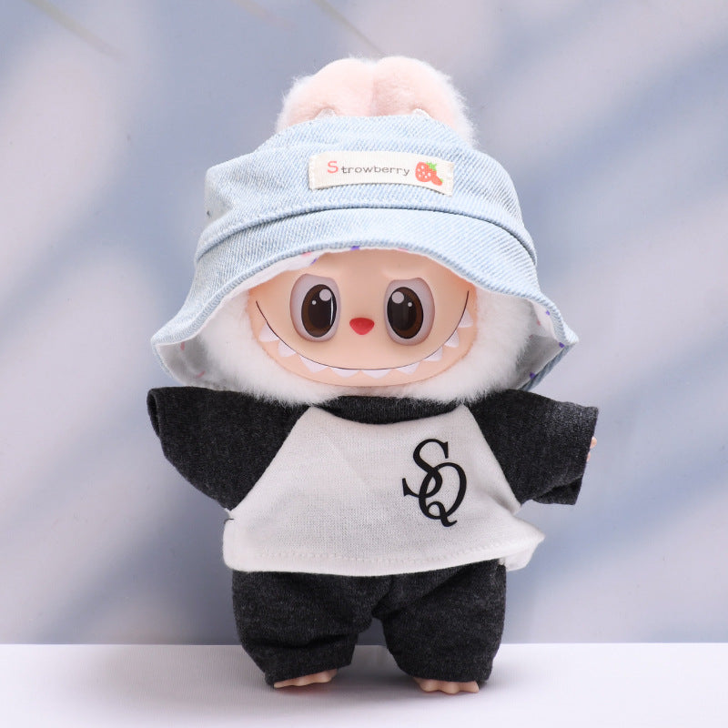 Labubu Doll Baby Clothes Set - Colorful T-Shirt & Shorts Outfit