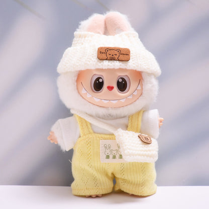 Only clothes] the first and second generation of cloth pendant rabbit T-shirt suspenders skirt Labubu change baby clothes