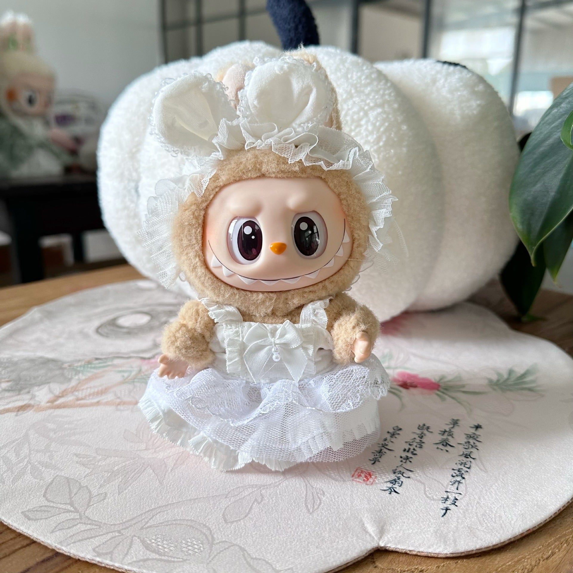 Only clothes] the first and second generation labubu doll clothes labubu sit party doll dress for sweet princess