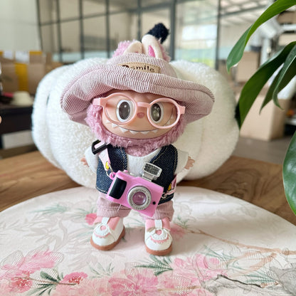 Only clothes] 17cm blind box pull cloth clothes LABUBU vinyl doll to suit for hip hop photographers