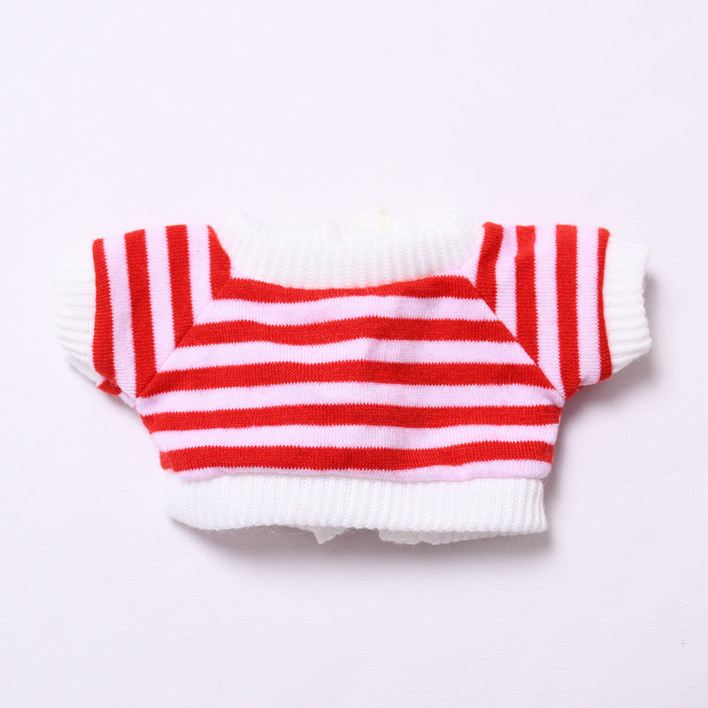 Only baby clothes] one or two generation pendant labubu clothes rainbow white T jeans suit suit labubu baby clothes