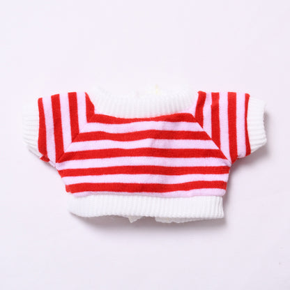 Only baby clothes] one or two generation pendant labubu clothes rainbow white T jeans suit suit labubu baby clothes