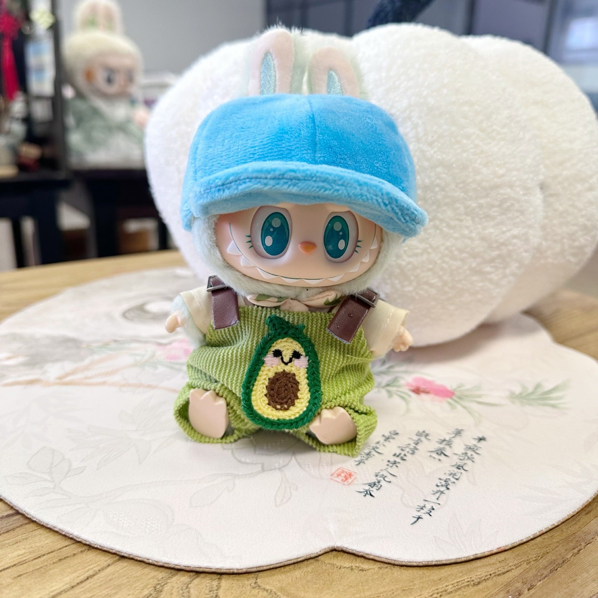 Only clothes] the first and second generation of Labubu doll clothes pull cloth sit party series baby clothes fruit suit