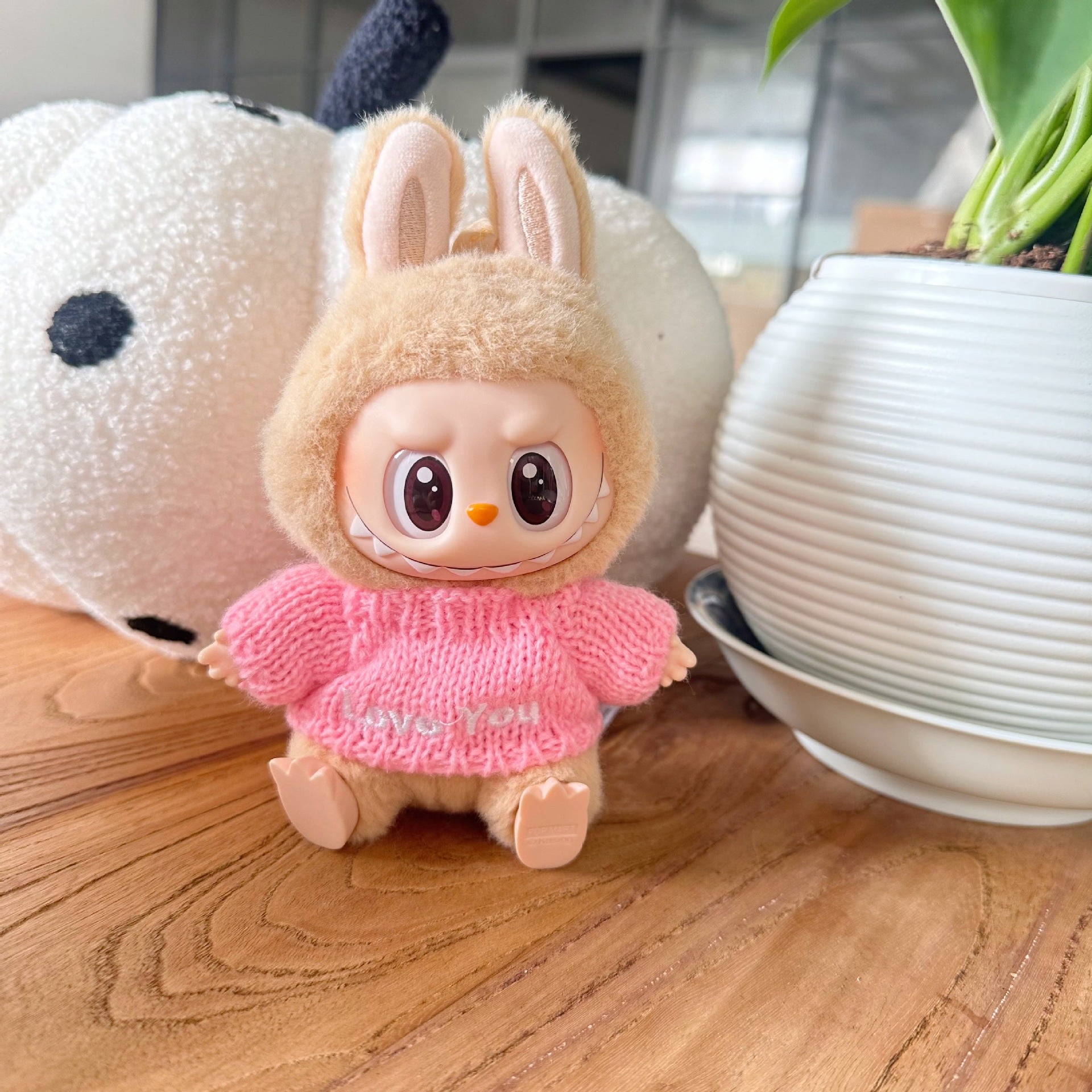 Only clothes] the first and second generation of labubu doll clothes LABUBU sitting party doll for autumn and winter sweater