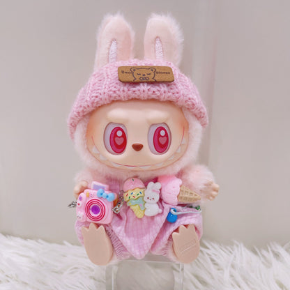 Labubu Doll Summer Ice Cream Overalls Outfit