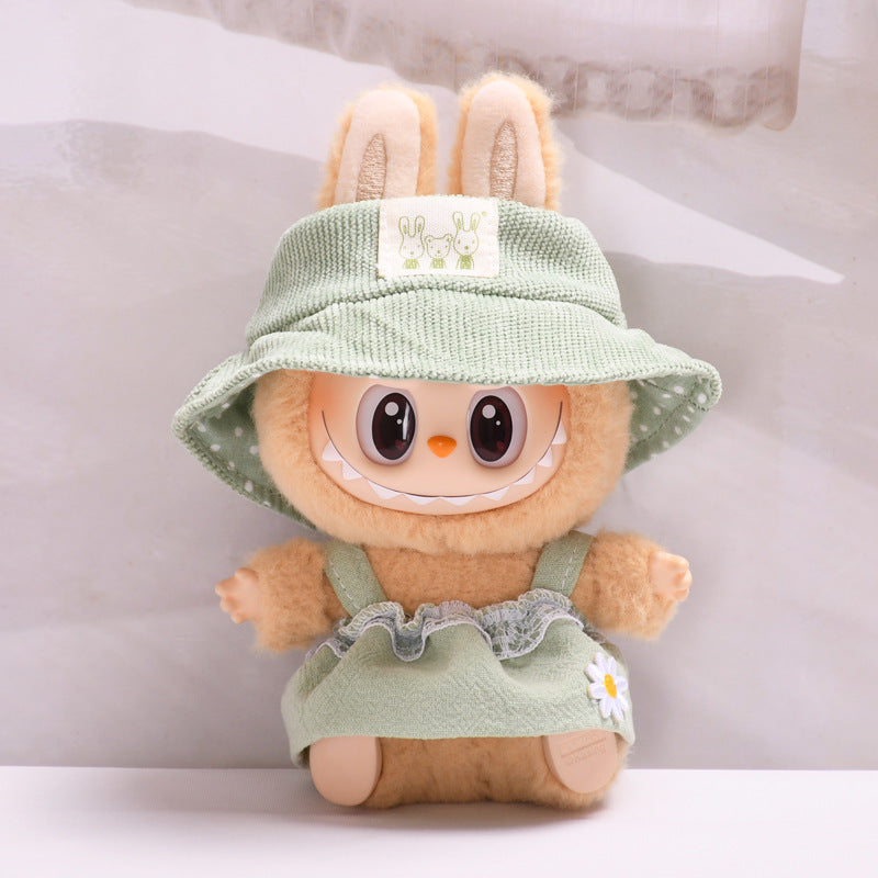 Only clothes] second generation blind box Labubu clothes pendant cloth cloth sit party series keychain doll dress