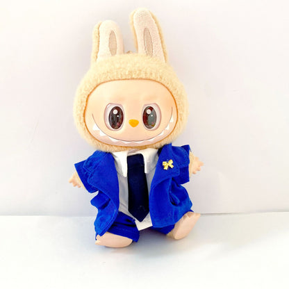 Labubu Doll Couple Outfit Set - Office Workwear Style for 17cm Labubu