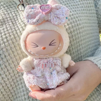 Baby Coat Only] First/Second Generation Pendant Labubu Sit Party Series Doll Coat LABUBU for Fragrant Style