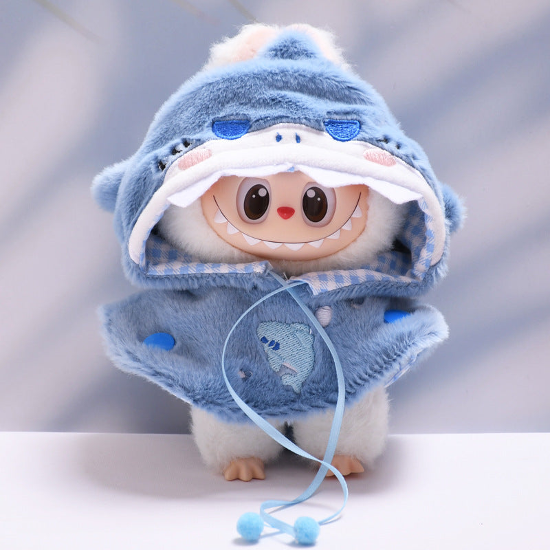 Only baby clothes] one or two generation pendant labubu clothes puppy shark cloak cape labubu baby clothes