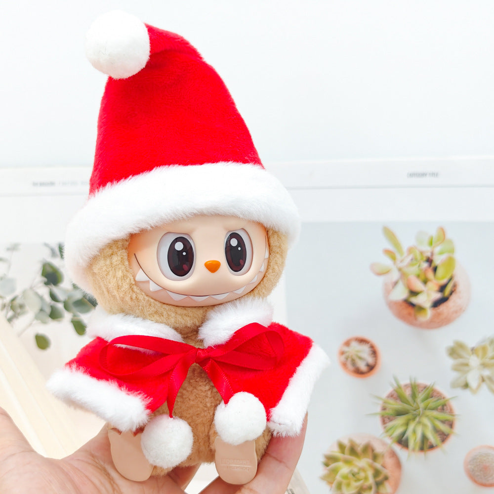 Generation II Labubu Pendant Labubu Replacement Clothes Christmas Sweater Gingerbread Man Doll suit Shoes