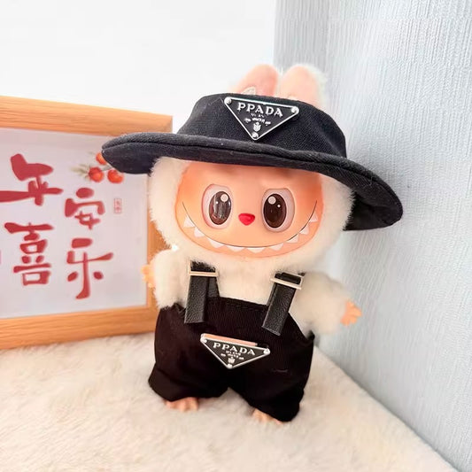 Clothes Only] First/Second Generation Pendant Labubu Clothes Rab Sit Party Doll Shark Elk suit