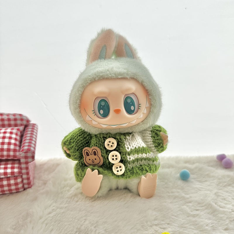 [Only Clothes] Baby Clothes First Generation Second Generation Third Generation Labubu Clothes Replacement Sweater Shoes Vinyl Pendant Replacement