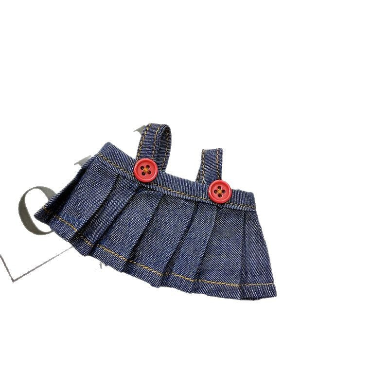Labubu Doll Clothes Set - Venetian Skirt, White Shirt & Accessories