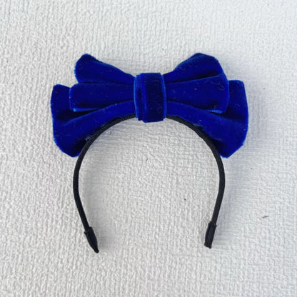 Labubu Sp Bow Headband Fugitive Princess Hair Accessories Elegant Bow Headband Sweet Velvet