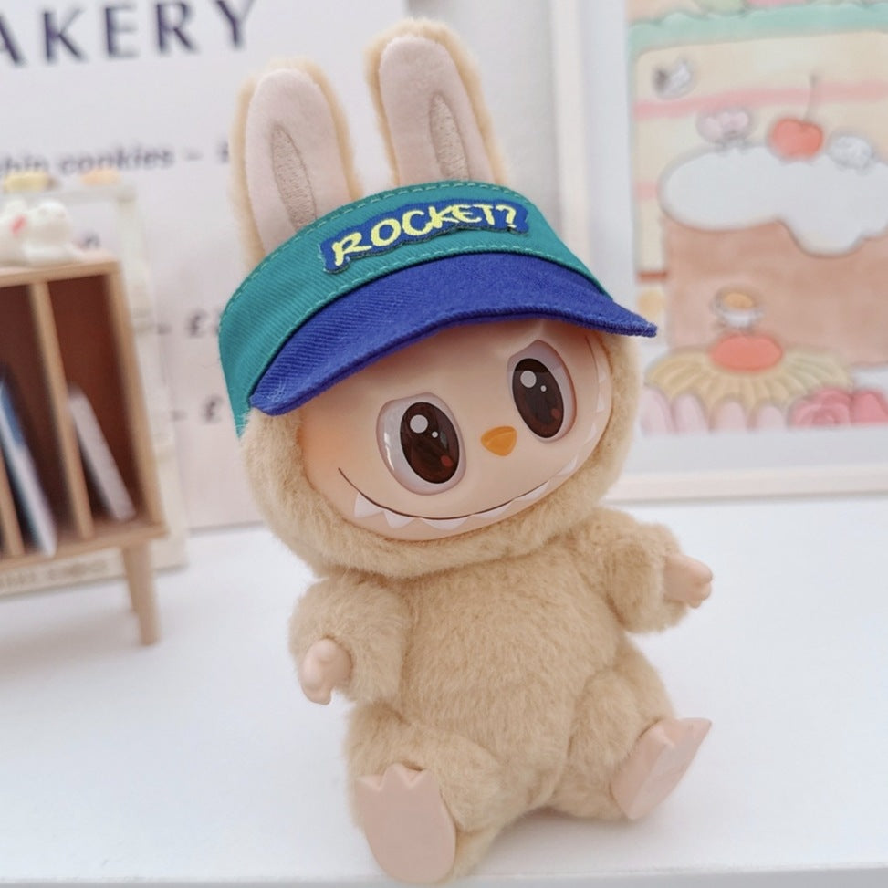17cm Plush Doll Pendant 10cm Cotton Doll Knitted Vest College Style Office Suit Workwear Doll Clothes