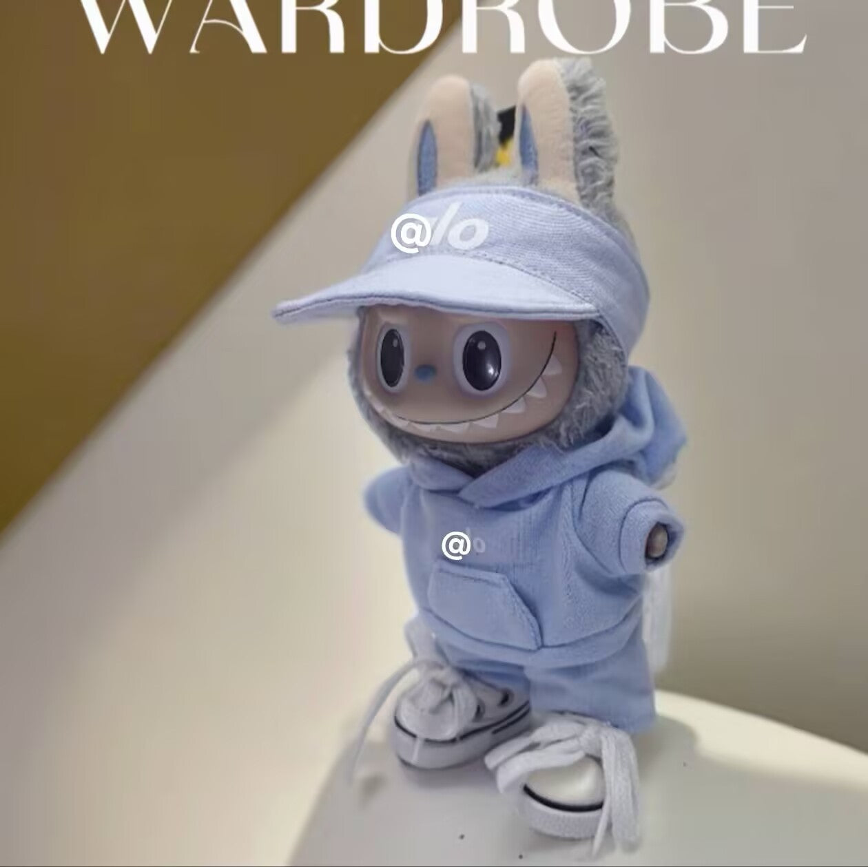 17cm Labubu Doll Clothes - Macaron Three-Piece Set