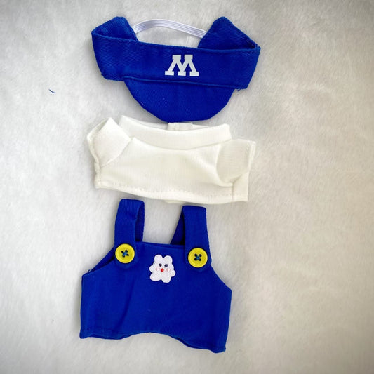 Labubu Doll Clothes Set - 3-Piece Outfit & Canvas Shoes for 16cm Vinyl Doll