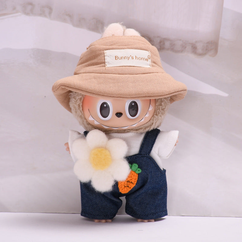 [Baby Clothes Only] 17cm Pendant Labubu for Clothes Vinyl Doll Costume Doll Labubu