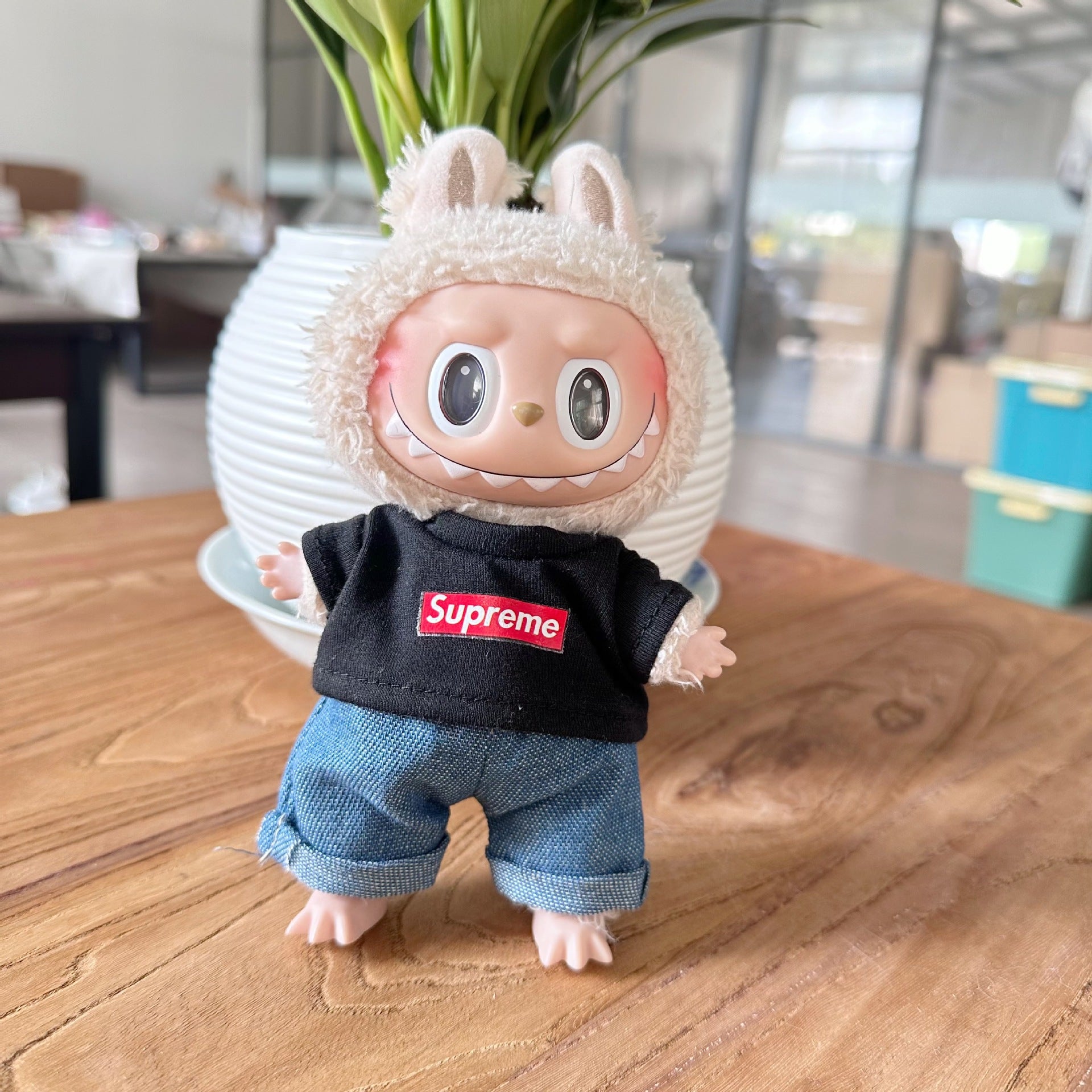 Clothes Only] First/Second Generation LAUBUB Doll Clothes LAUBUB Sit Party Doll Clothes Supreme suit Tide