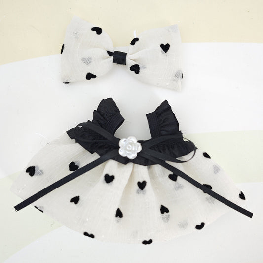 17CM Baby Coat Suitable for labubu Labu Cloth Keychain Bag Pendant Clothes Dress for White Strap Dress