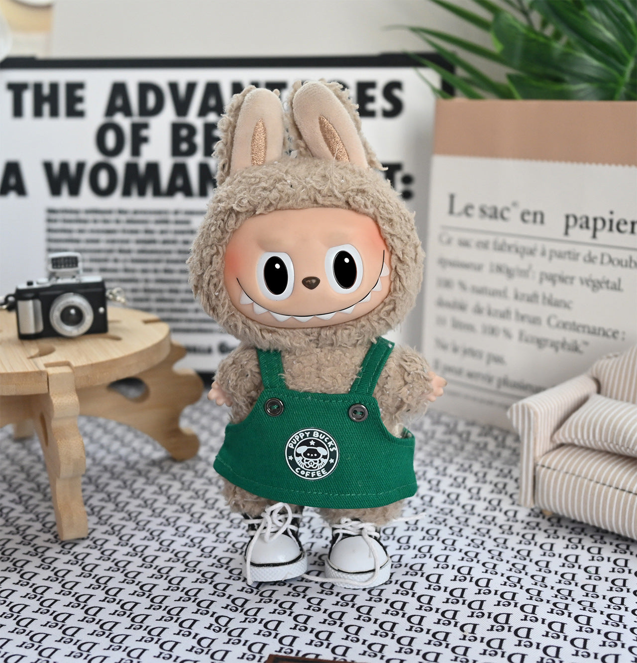 Only clothes] 17cm blind box one or two generations of labubu clothes for Starbucks Labubu vinyl pendant doll