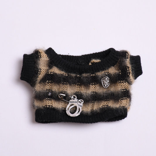 Only clothes generation two generation blind box cloth cloth pendant clothes striped knitted jeans Labubu change baby clothes
