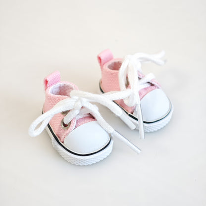Labubu Doll Summer Outfit Set with Straw Hat & Canvas Shoes
