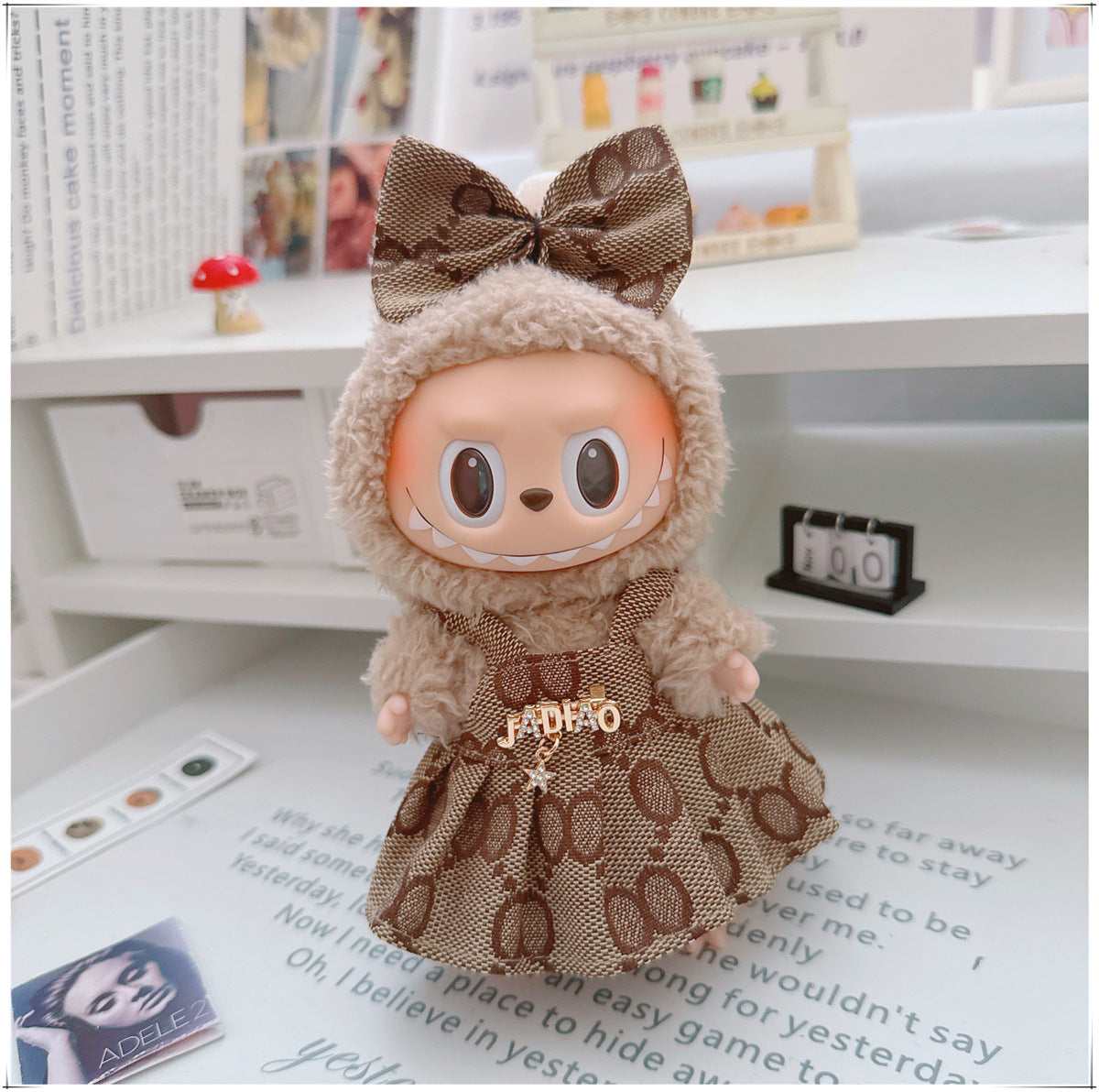 Labubu Doll Outfit - 17cm Cute Skirt Set for Vinyl Dolls