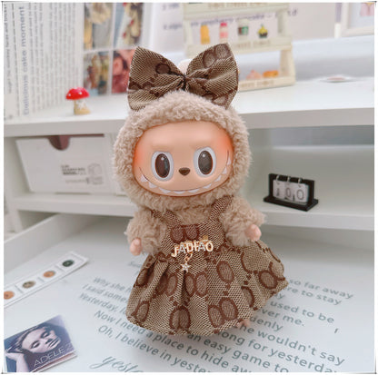 Labubu Doll Outfit - 17cm Cute Skirt Set for Vinyl Dolls