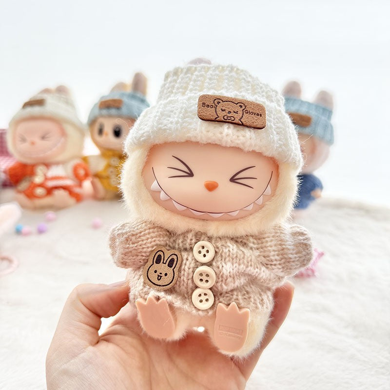 [Only Clothes] Baby Clothes First Generation Second Generation Third Generation Labubu Clothes Replacement Sweater Shoes Vinyl Pendant Replacement