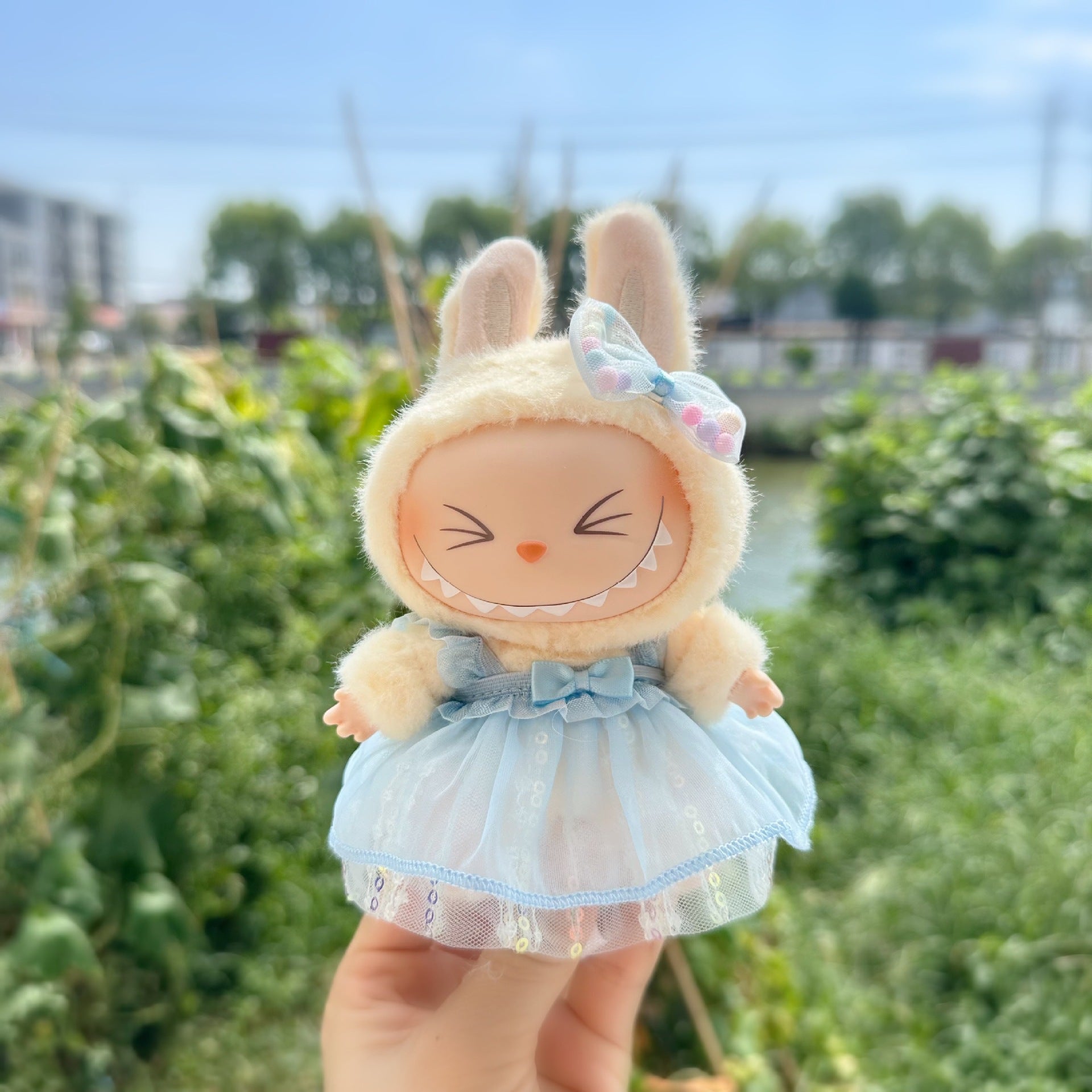 Only clothes] the first and second generation labubu doll clothes labubu sit party doll dress for sweet princess