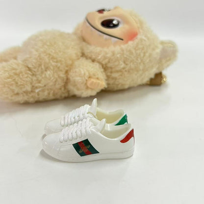 Labubu Plush Doll Clothes 17cm Plush Vinyl Doll Bag Hanging Replacement Shoe Model Pendant Blind Box