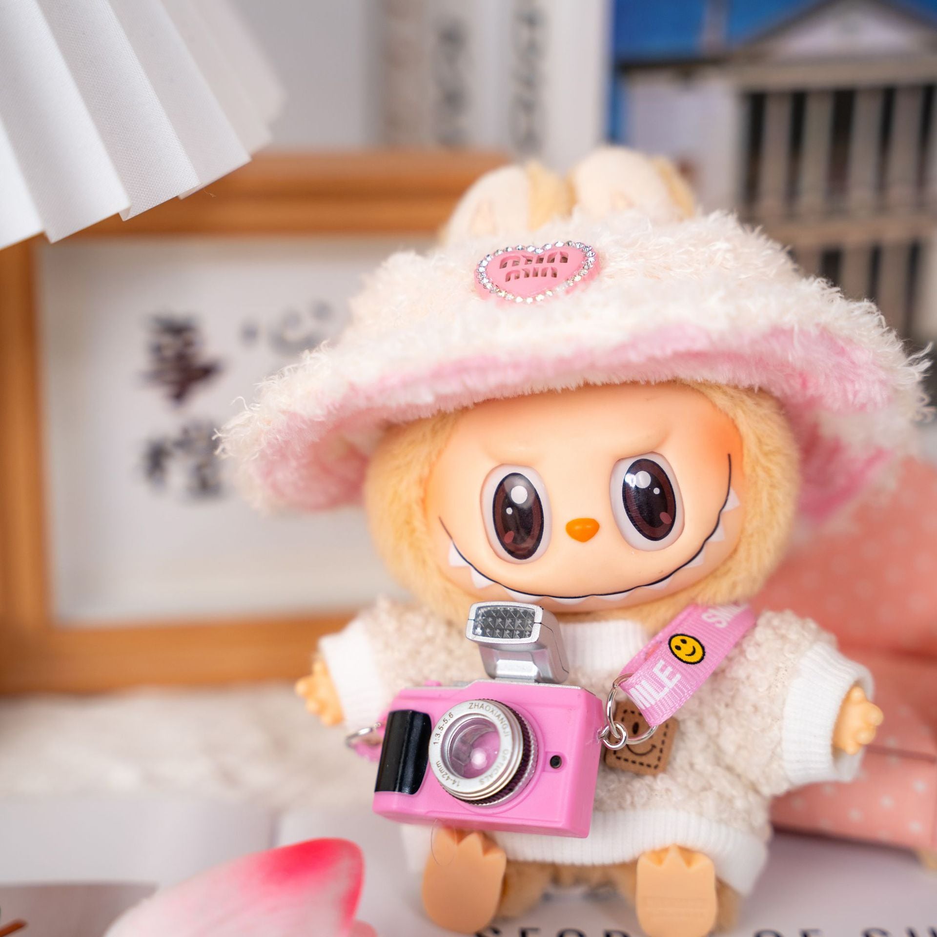 Only Selling Clothes] 17cm Pendant Blind Box Labubu Doll Clothes Keychain Labubu Doll One-Piece Clothes Cute