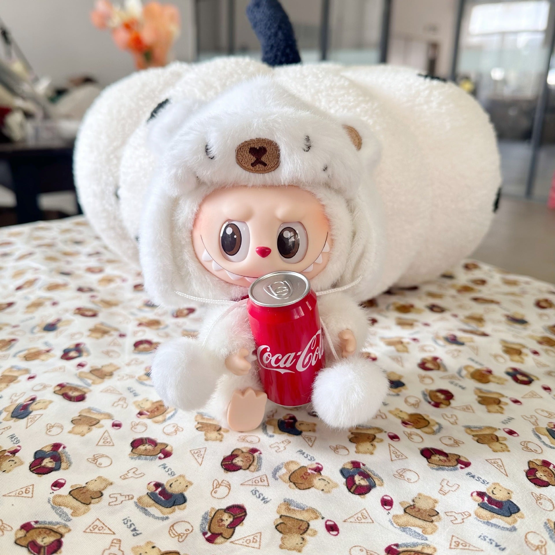 The third generation of labubu happy factor for pendant LABUBU surprise special shake hat piglet kapuba headgear