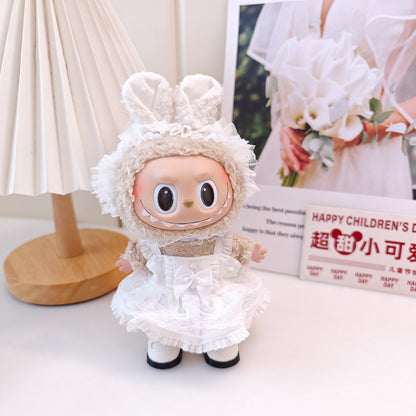 Labubu Doll Wedding Dress & Outfit Set for 17cm Vinyl Doll