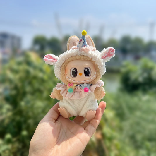 Baby Coat Only] Bubble Mart LABUBU Sit Party Series Doll Coat Lamb suit Rag Coat