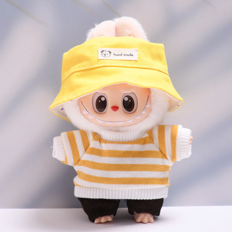 Labubu Doll Baby Clothes Set - Colorful T-Shirt & Shorts Outfit