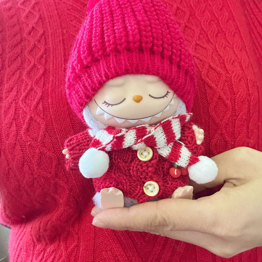 Clothes Only] One or Two Generation Pendant Labubu Clothes LABUBU Sit Party Doll Clothes New Year Clothes New Year Clothes