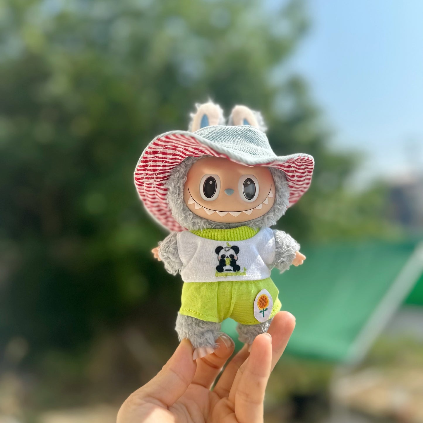 Only clothes] vinyl blind box cloth clothes cool summer two-piece set 17cm doll doll suit