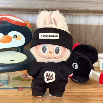 Wholesale labubu baby clothes 17cm blind box pendant one or two generation doll doll suit for baby clothes