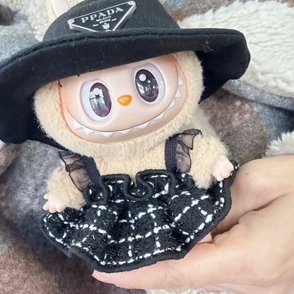 Only clothes] the first and second generation of labubu doll clothes pendant LABUBU wear for simple fragrant style skirt hat suit