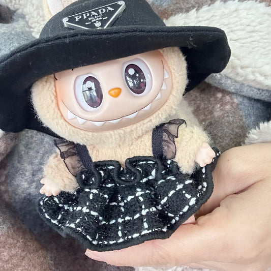Only clothes] the first and second generation of labubu doll clothes pendant LABUBU wear for simple fragrant style skirt hat suit