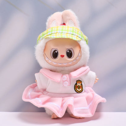 Only clothes] one, two and three generations of pendant cloth cloth clothes academic style skirt T-shirt pants suit labubu baby