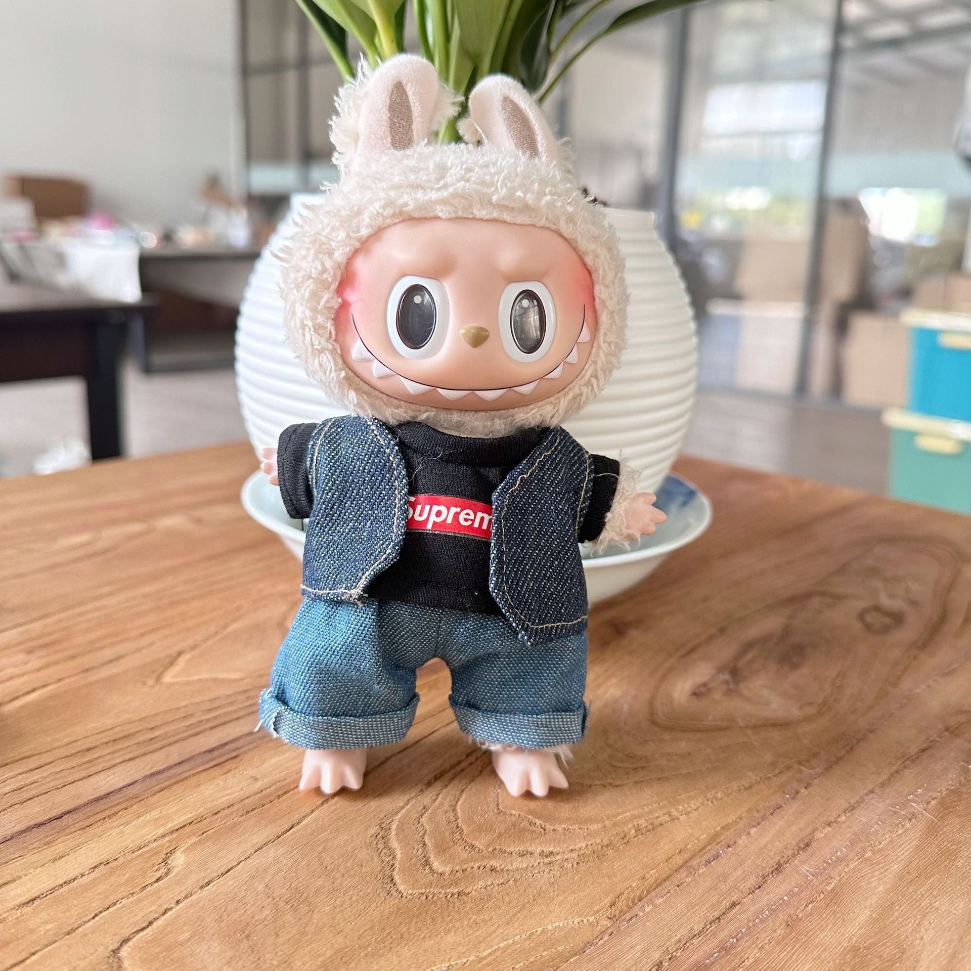 Clothes Only] First/Second Generation LAUBUB Doll Clothes LAUBUB Sit Party Doll Clothes Supreme suit Tide