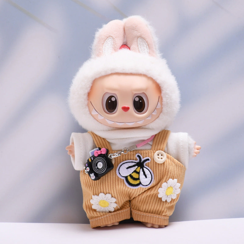 Only baby clothes] one or two generation pendant labubu clothes small bee suspenders daisy skirt pull cloth baby clothes