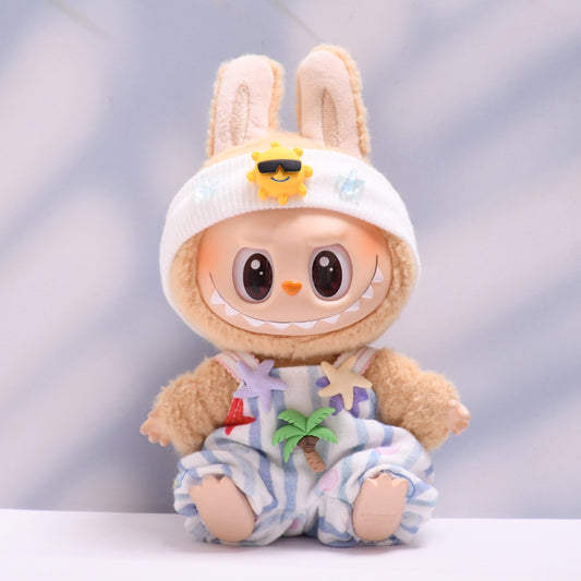 Only baby clothes] one, two and three generations of pendants labubu clothes coconut sunshine beach clothes cloth cloth for baby clothes