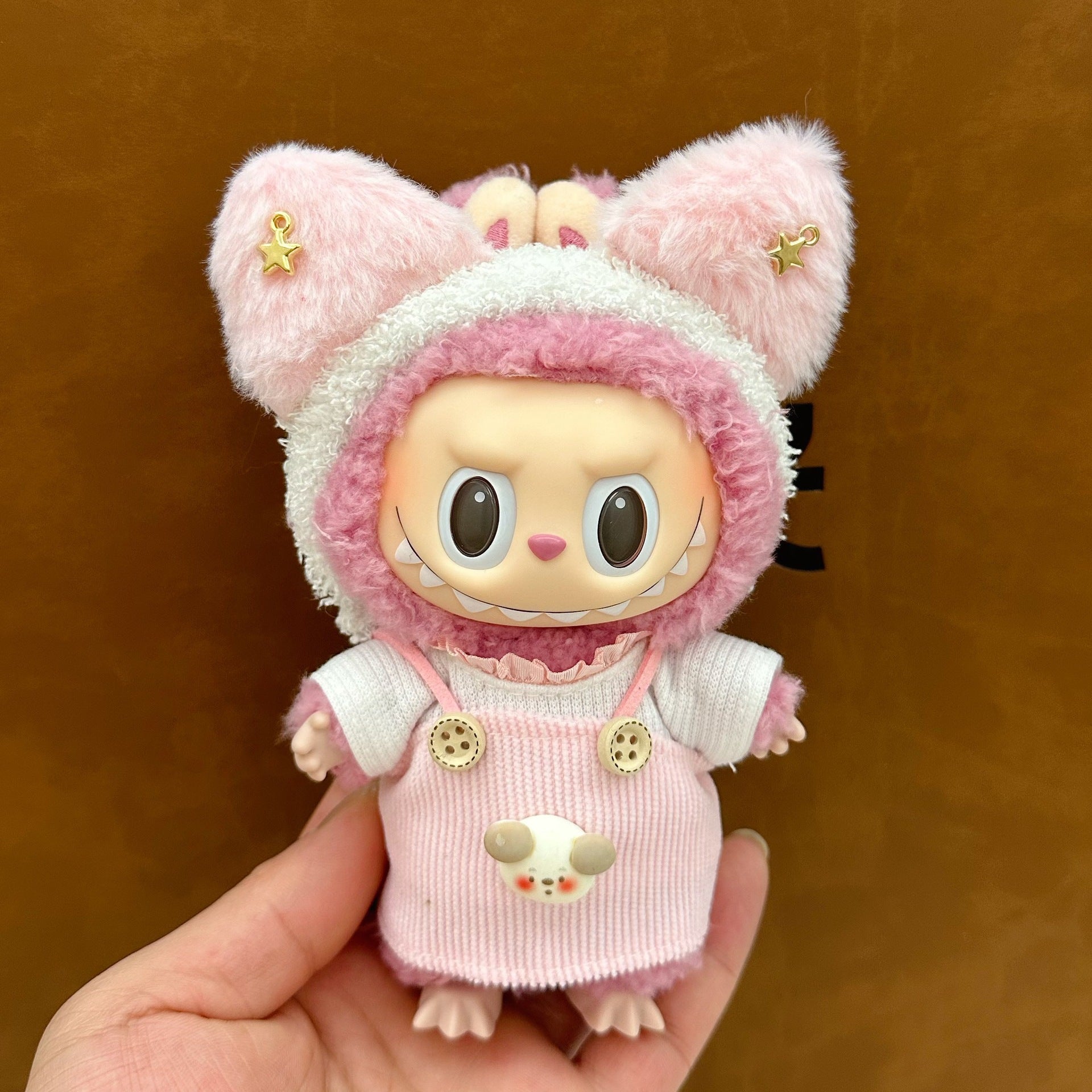 Labubu Doll Skirt Suit - 17cm Cute Dress-Up Outfit