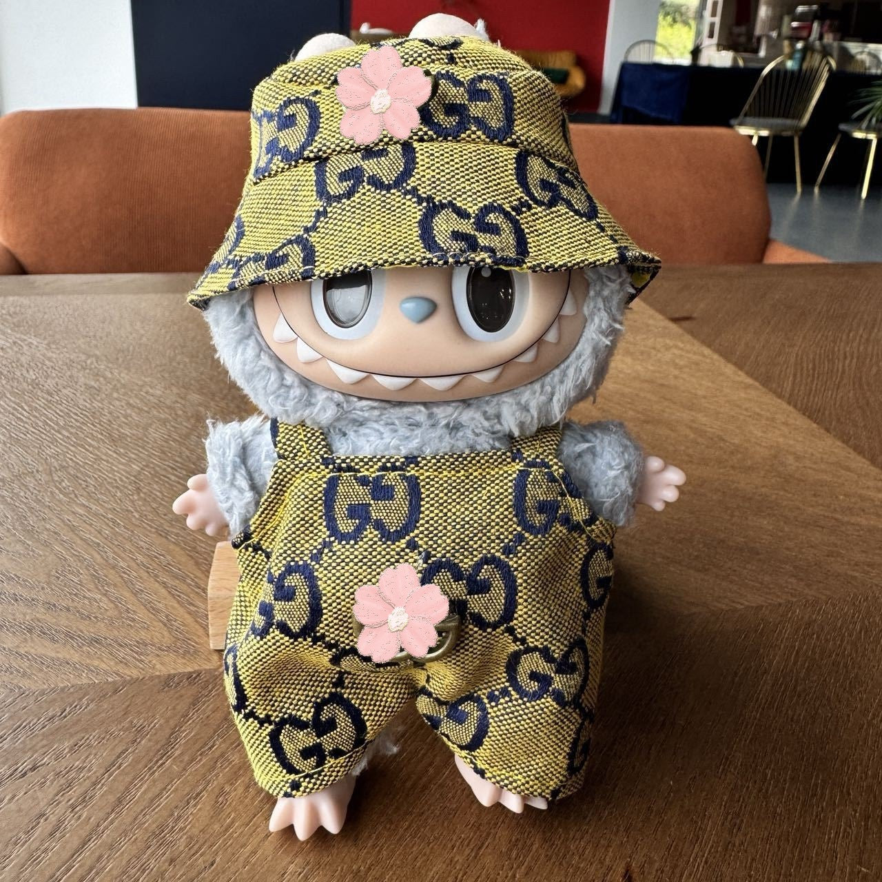 Labubu Doll Clothes Set - Casual Outfits with Replacement Letters