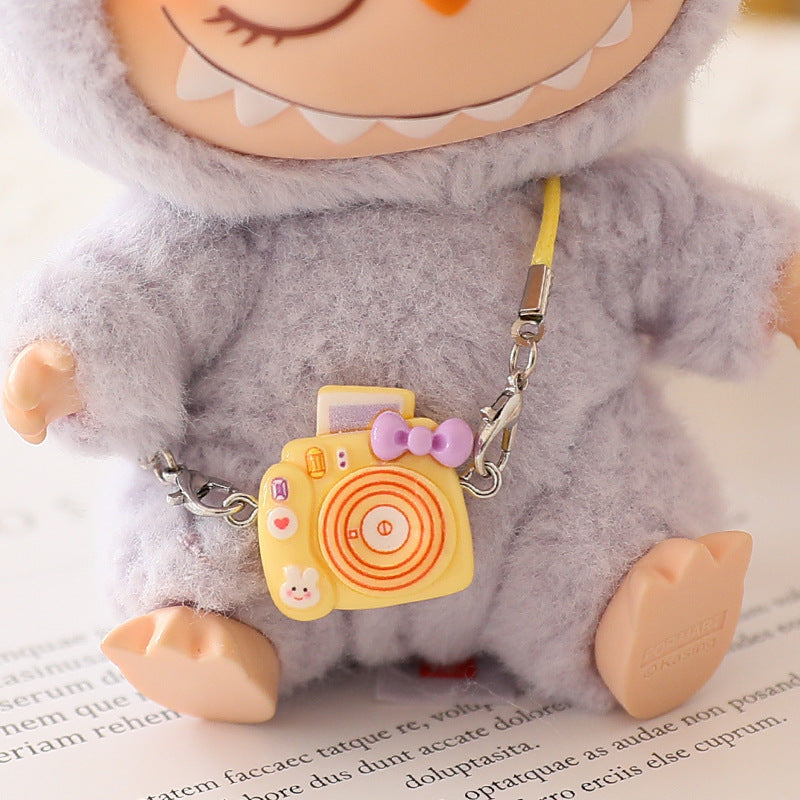 The second generation of cloth cloth clothes vinyl doll sitting party labubu replacement pants hat shoes