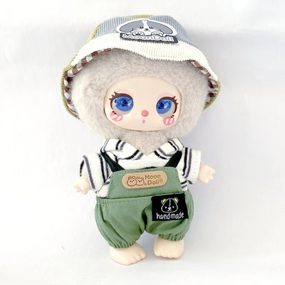 Labubu Doll Outfit - 17cm Panda & Puppy Baby Clothes Set